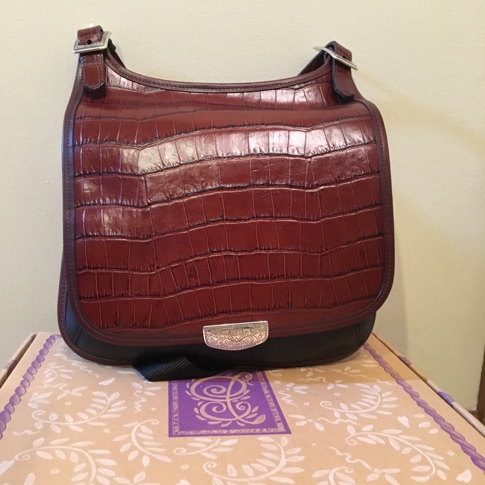 Brighton reddish-brown satchel.